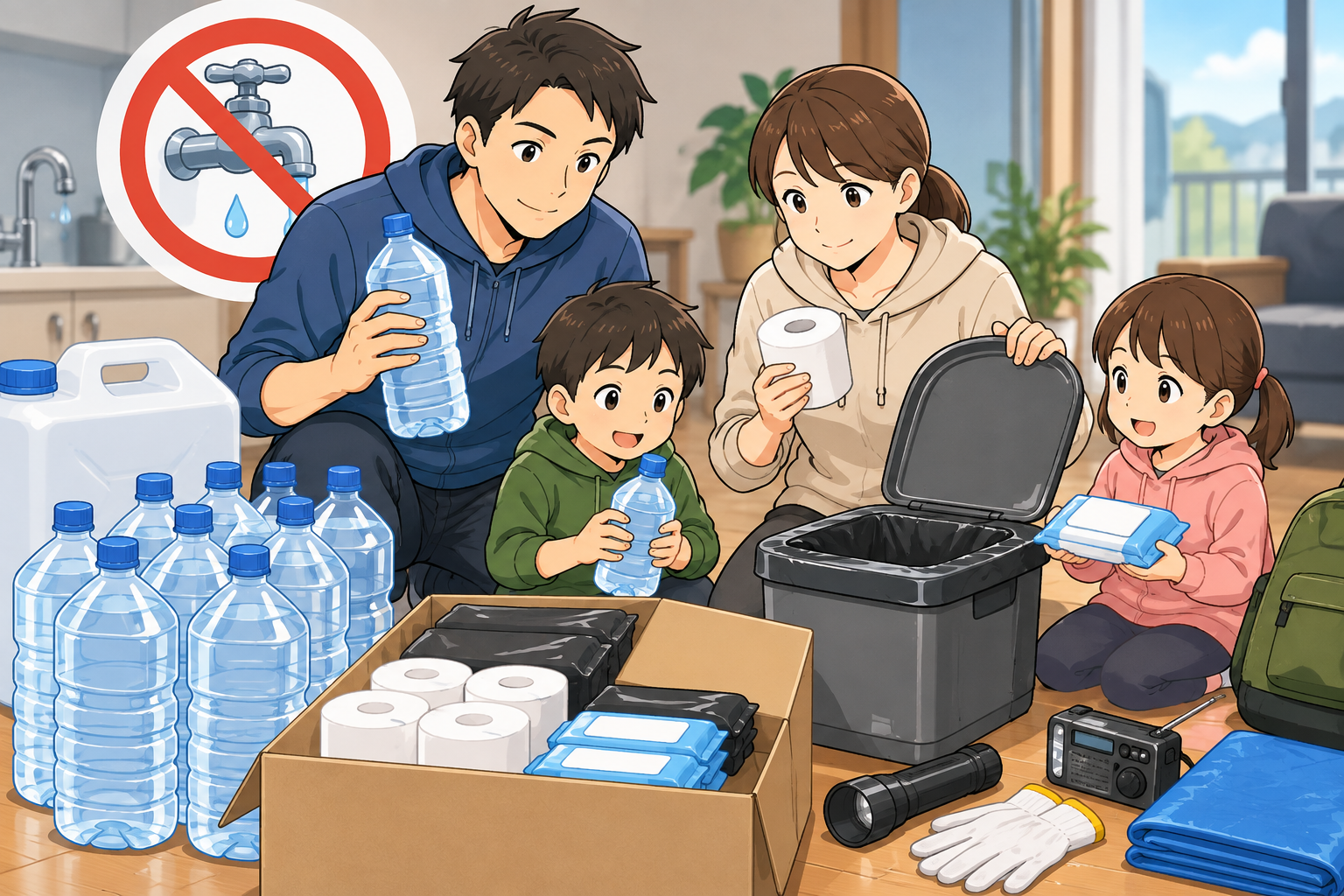 断水したらどうする?飲み水・トイレ・衛生管理と復旧までの備え